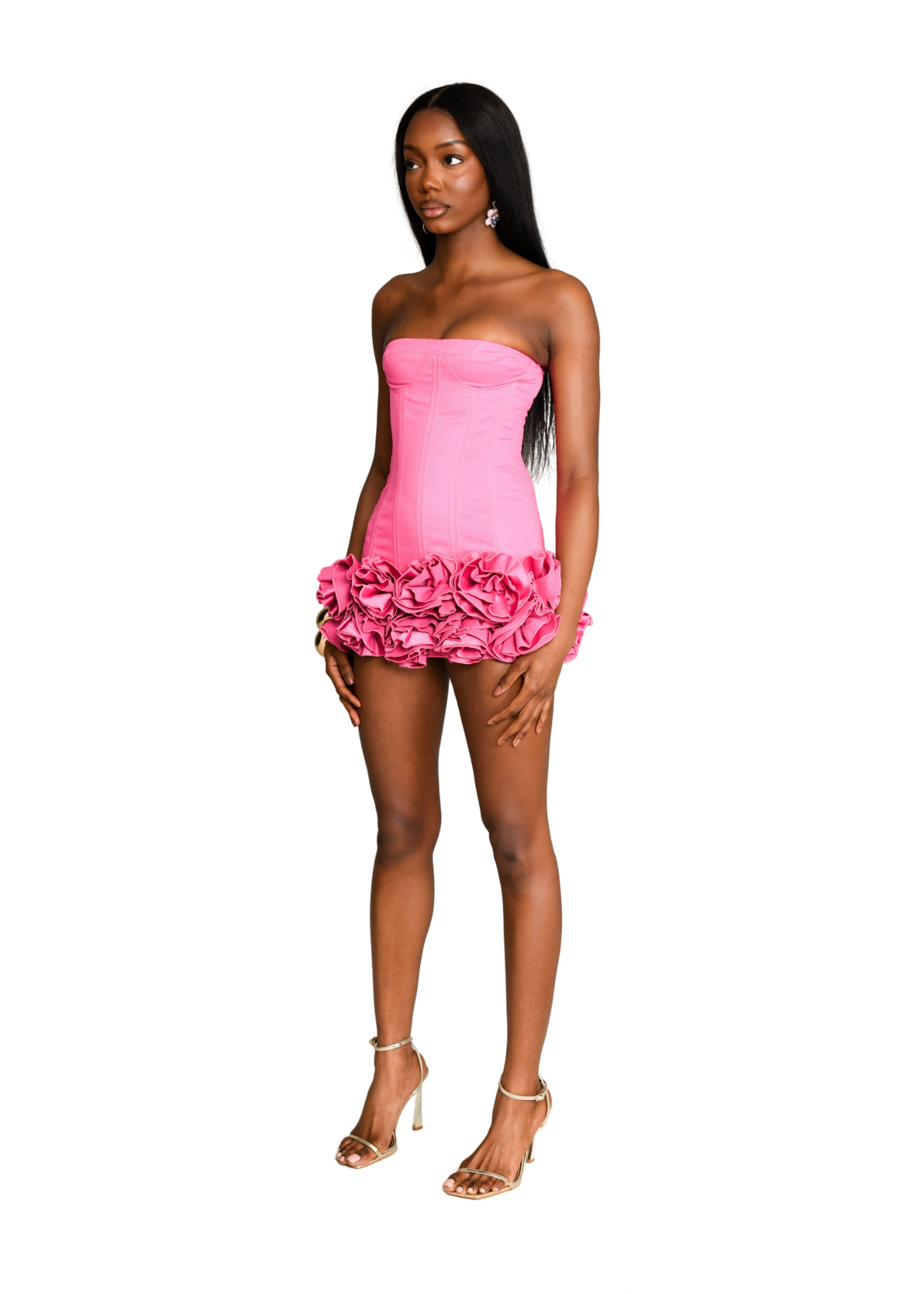 Red rosa dress