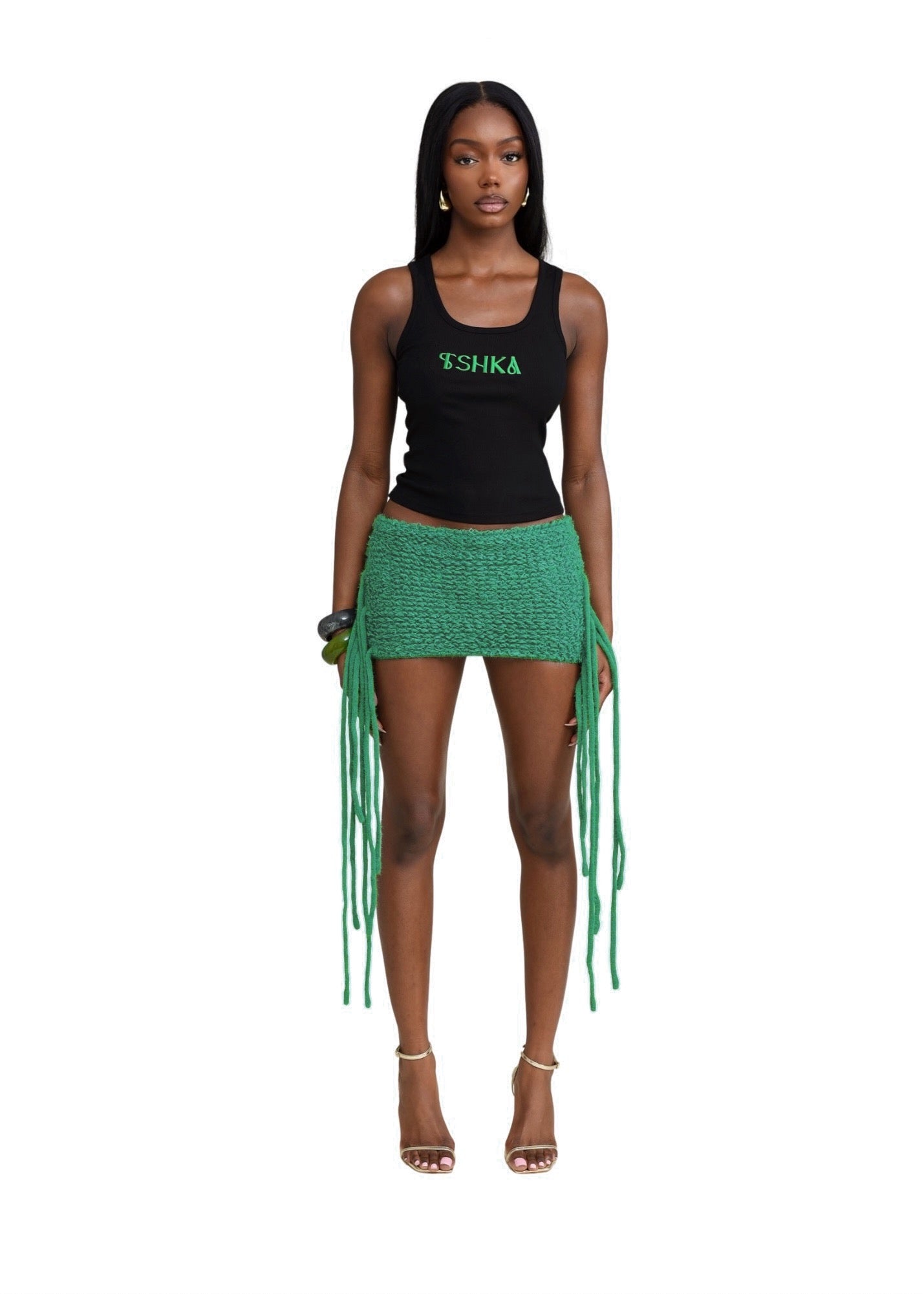 Black & green original vest