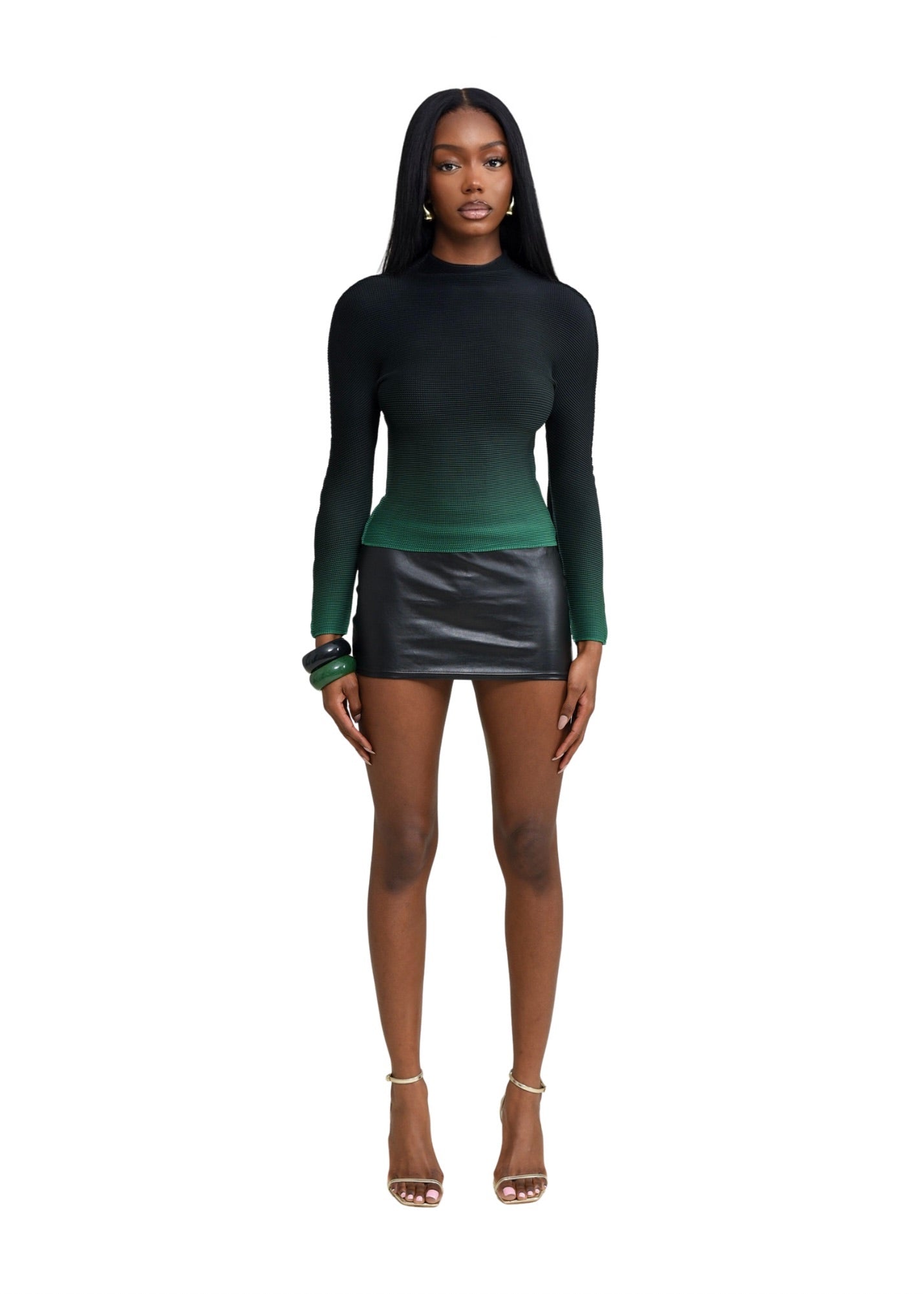 Black widow long-sleeved top