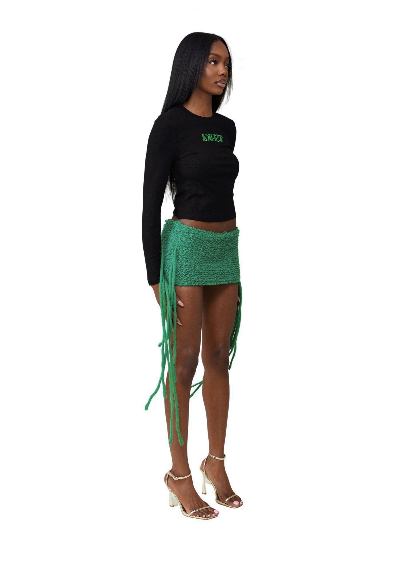 Black & green original vest