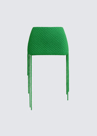 Green marigold skirt