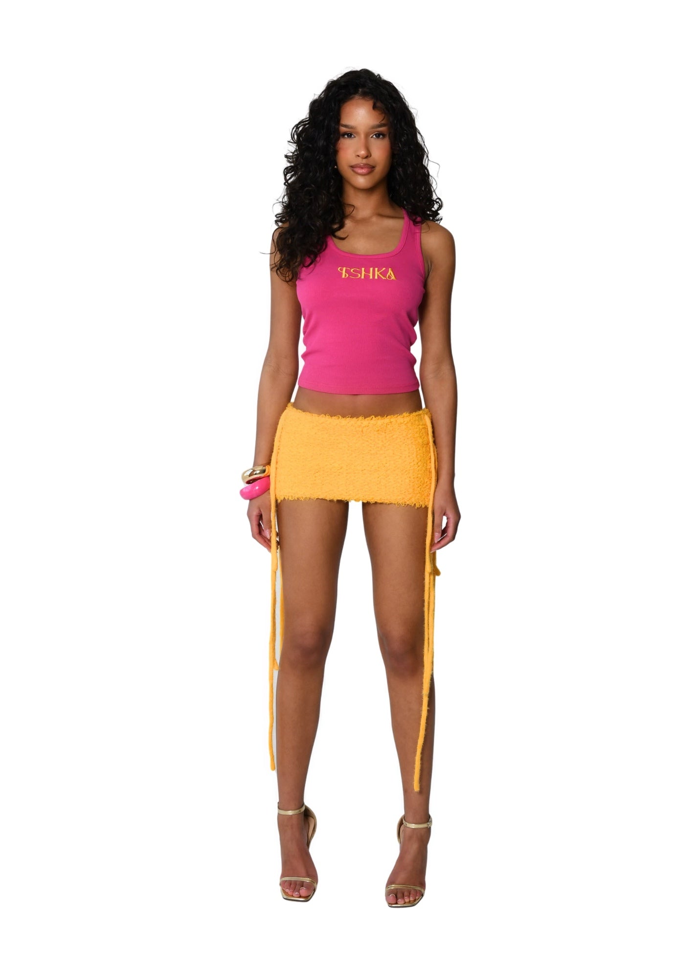 Orange marigold skirt