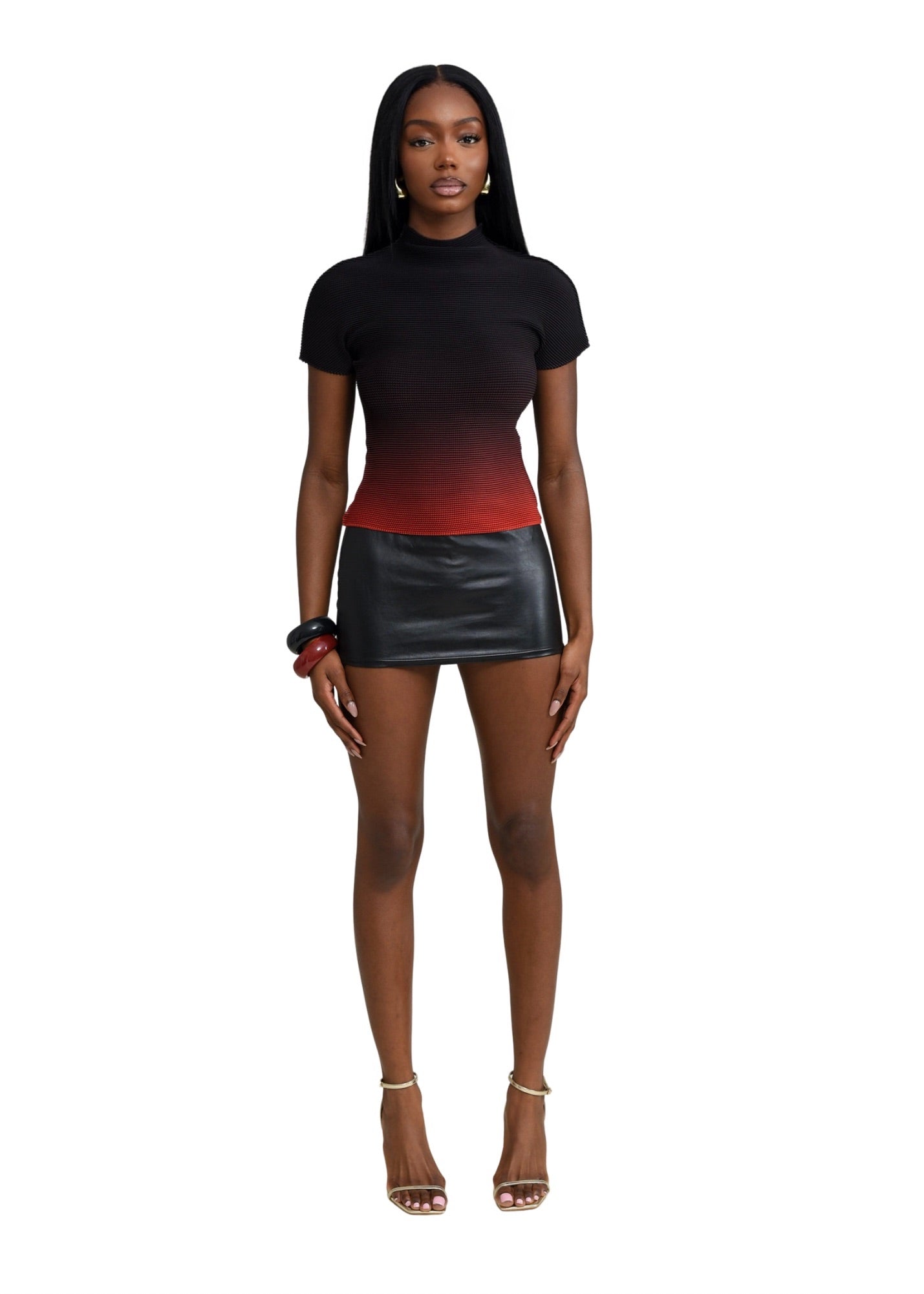 Black widow long-sleeved top