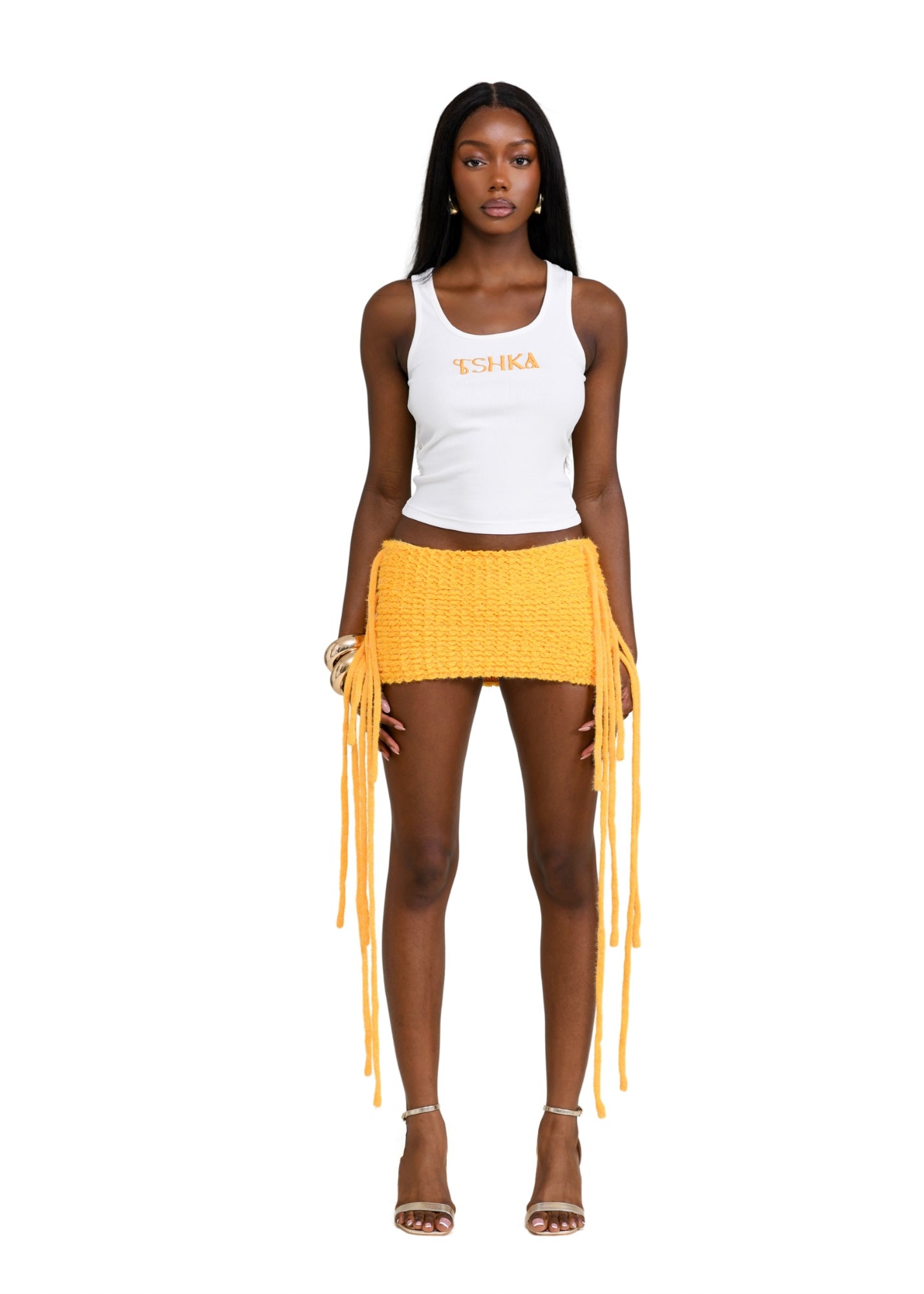 Orange marigold skirt
