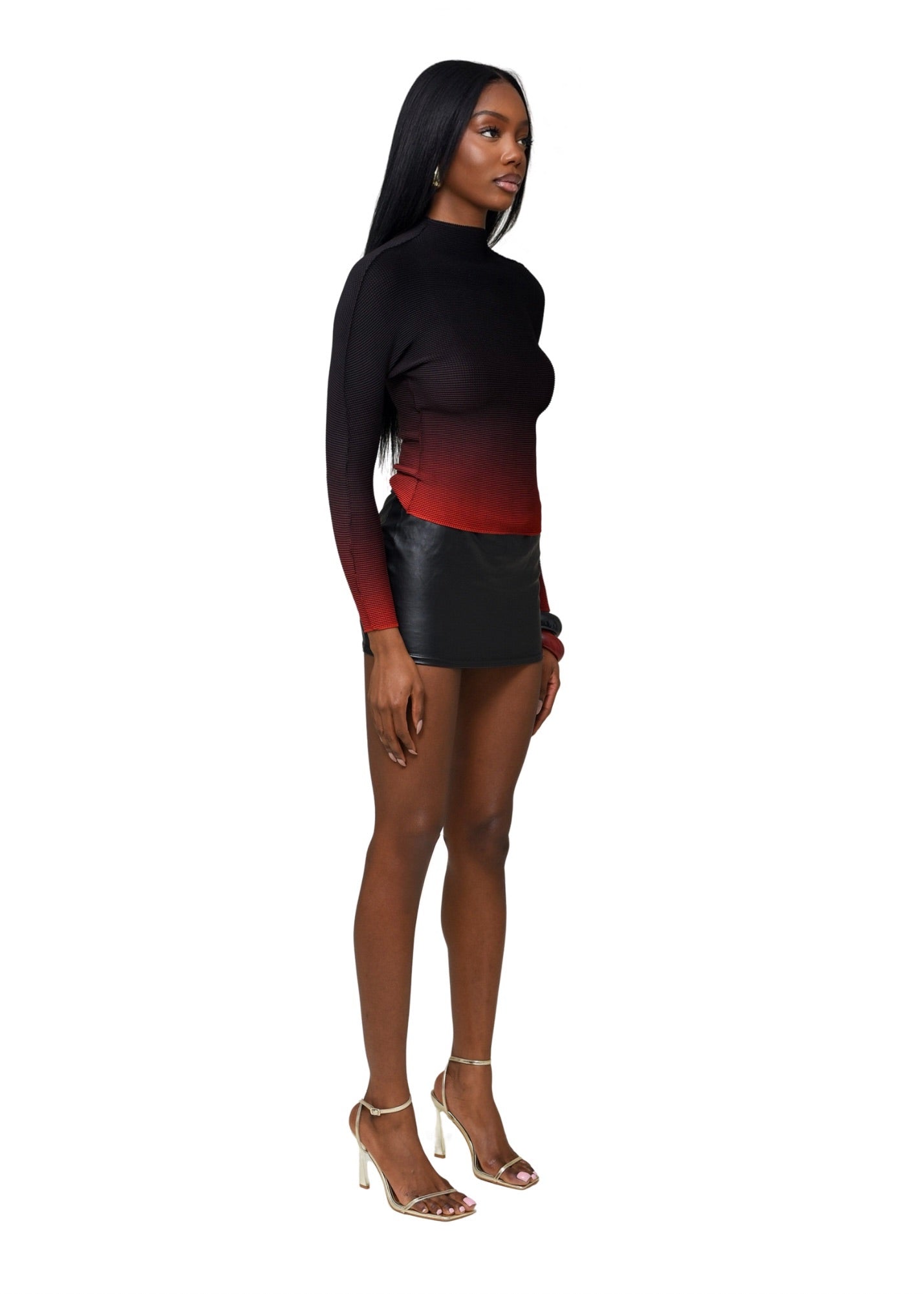 Black widow long-sleeved top